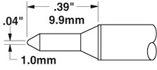 Solder Tip, Smart Heat PowerTips, STTC-531Metcal  
